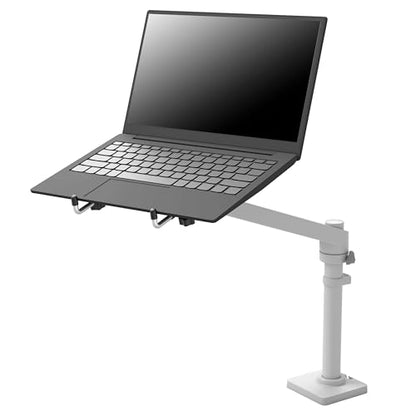 Ergotron – NX Single Laptop Arm, VESA Notebook Tray Desk Mount – for Laptops Up to 17.3 Inches, 0 to 12 lbs – White - color: White