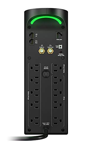 APC Back-UPS Pro Gaming UPS 1500VA/900W Pure Sine Wave UPS, BGM1500B-US - color: Midnight