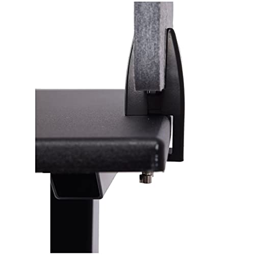 Stand Up Desk Store ReFocus Raw Clamp-On Acoustic Desk Divider Mounted Privacy Panel to Reduce Noise and Visual Distractions (Anthracite Gray, 23.6" x 16") - color: Anthracite Gray, size: 24" X 16"
