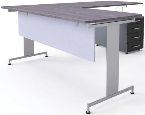OBEX Modesty Desk PET Privacy Screen Acoustic Sound Absorbing Panel Ideal for Reception, Student Table or Office Cubicles Workstations, 12" x 72", Stone - color: Stone, size: 12"H X 72"W
