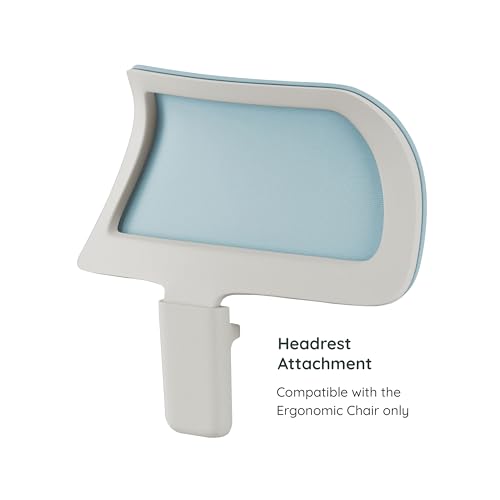 Branch Adjustable Ergonomic Headrest Attachment | Only Compatible with The Ergonomic Chair, Adjustable Height for Personalized Neck and Head Support, Light Blue - color: Light Blue