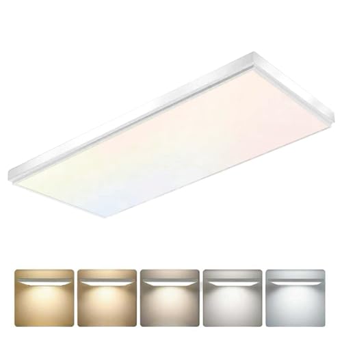 GT-Lite 2'x4' LED Flat Panel, 5500 Lumen Flush Mount and Drop Ceiling - color: White 1 Pack, size: 2x4 Feet