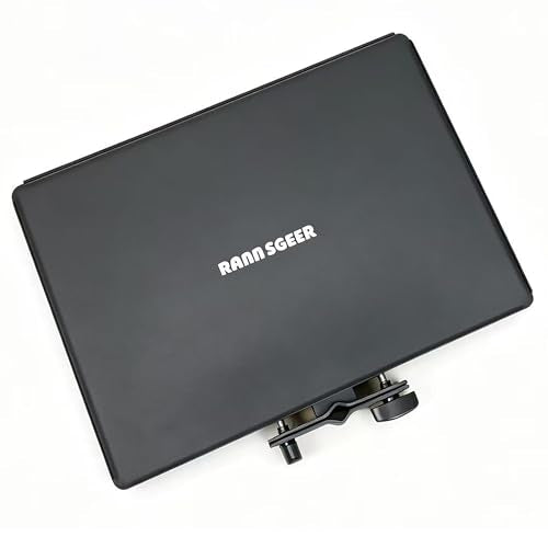 Microphone Stand Tray, 15.6" x 10.8", Black | Steel Shelf, 12 lbs - size: 15.6" X 10.8"