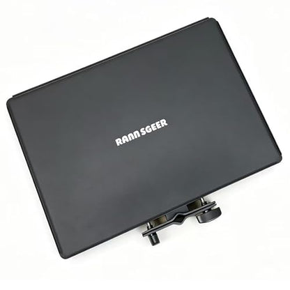 Microphone Stand Tray, 15.6" x 10.8", Black | Steel Shelf, 12 lbs - size: 15.6" X 10.8"