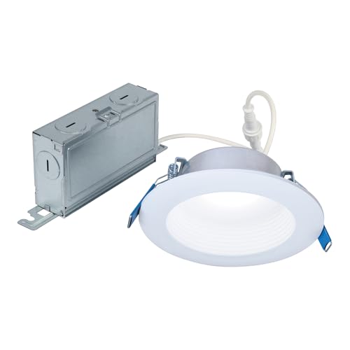 HALO LT 4 inch Baffle Canless LED Recessed Light 5CCT 650 lm | Low glare, IC rated, airtight, wet rated for soffit /shower light, 2700K-5000K, New Construction / Remodel, Dims to 10% - size: 4 inch, style: 5CCT New Version