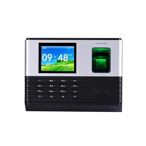Biometric Employee Attendance Machine, 2.8inch WiFi Biometric Clock System Password Employee Reader Fingerprint Attendance Time Recorder Quick Recognition