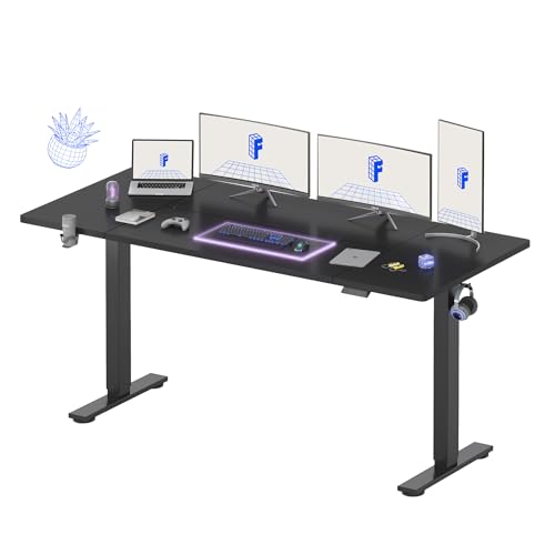 FLEXISPOT 79x32 Inch Electric Standing Desk, Black - color: Black, size: 79"x32"