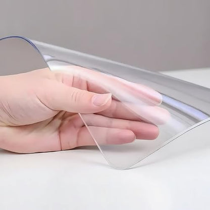18x14in Clear PVC Table Protector 1.4mm Waterproof Cover - color: Clear 1.4mm, size: 18 x 14 inch Rectangle