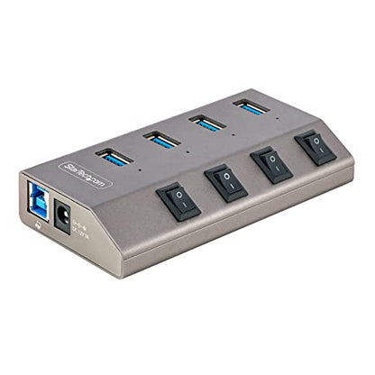 StarTech 4-Port USB-C Hub 5Gbps with Switches, NA (5G4AIBS-USB-HUB-NA)