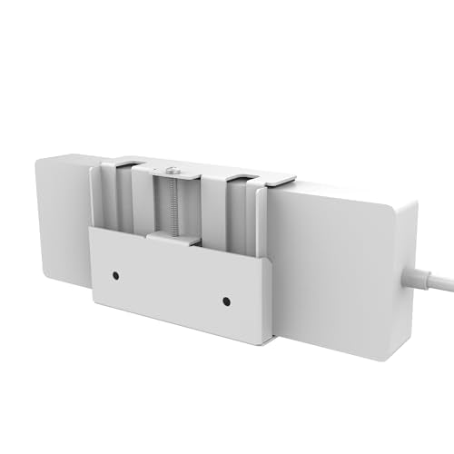 All-Metal Adjustable Width Power Strip/Laptop Chargers Holder Mount - Under Desk or Wall Mountable Universal Organizer for Power Strips, Laptop Chargers & Cable Management (Large)