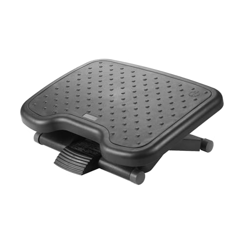 DXRacer Ergonomic Adjustable Desk Foot Rest, Foot Stools Footrest for Under Office Desk (Classic) - color: Classic
