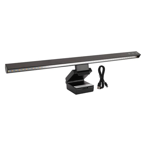 Computer Light Bar USB Powered LED Screen Light, Dimmable Display Lamp with 15 Lighting Modes Touch Control, Asymmetric Eye Protection for Home Office Gaming Desk
