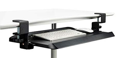 Mobotron Clamping Under-Desk Keyboard Tray with Ergonomic 3-Angle Adjustment