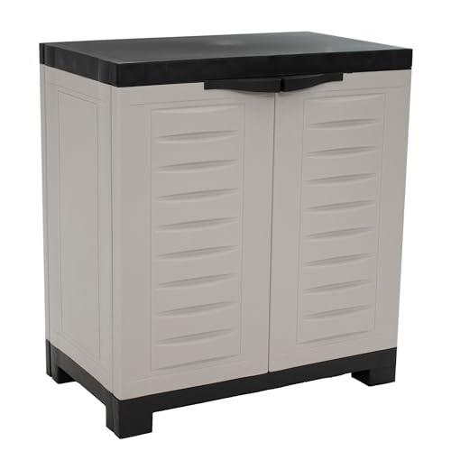 Sunnydaze 25.5" Garage Storage Cabinet with Adjustable Shelf, Gray - color: Grey, style: No Drawer - 25.5" H