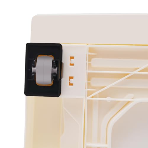 6-Drawer Narrow Storage Cabinet, Slim Rolling Cart, Mobile Plastic Cart Container with Pull Handles, Built-in Wheels, for Living Room, Kitchen, Bathroom, Office, 15 * 12.6 * 39.4in, Beige