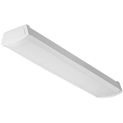 Lithonia Lighting 2' Low-Profile LED Wraparound Light Fixture, 3000K, 120V | 24-Inch LED Flush Mount Ceiling Light, 3000K Warm White Color Temperature, 120V (FMLWL 24 830) - color: 3000K Warm White, size: 24 inches, style: 120V