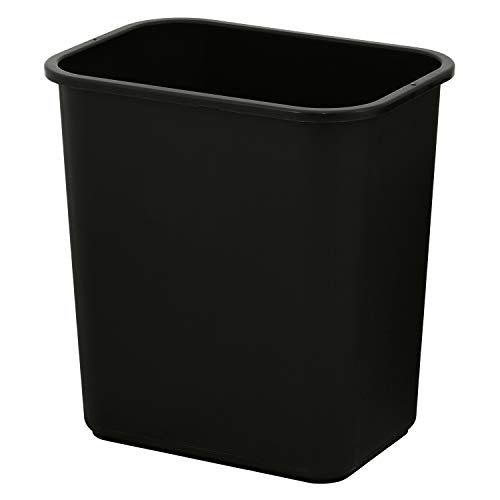United Solutions 7.7 Gallon Trash Wastebasket, 12 Pack, Black, Under Desk | Slim 30.8-quart bins fit small spaces in offices, kitchens, dorms, and homes with an easy-to-clean design - color: Black, size: 30.8 Qt - 12 Pack