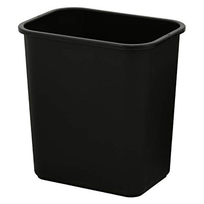 United Solutions 7.7 Gallon Trash Wastebasket, 12 Pack, Black, Under Desk | Slim 30.8-quart bins fit small spaces in offices, kitchens, dorms, and homes with an easy-to-clean design - color: Black, size: 30.8 Qt - 12 Pack