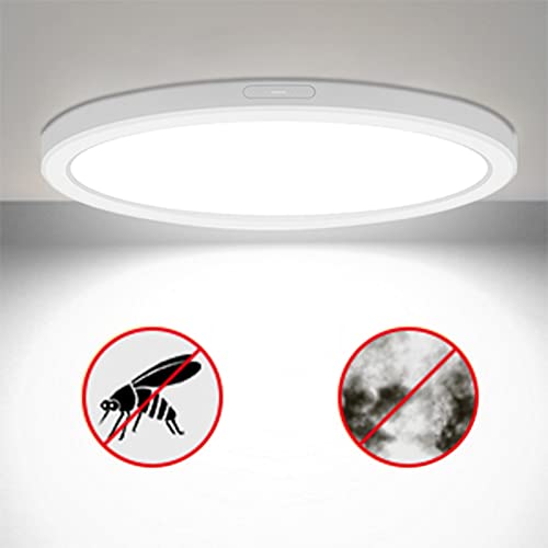 ETL Certified 5 inch Flush Mount Ceiling Light Dimmable 5000K Round Flat Ceiling Light Fixture Ultra Thin 0.63'' Thick Ceiling Lights for Bathroom,Kitchen,Hallway,Basement,Closet 10 Pack White - color: 10 Pack White, size: 5 inch