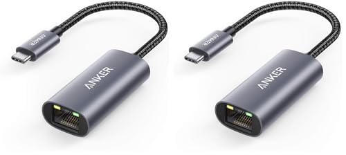 Anker USB C 3.0 to Ethernet Adapter, Portable 1-Gigabit Network Hub, 10/100/1000 Mbps, for MacBook Pro, iPad Pro 2019/2018, ChromeBook, XPS, Galaxy S9/S8, and More (Pack of 2) - size: USB C to Ethernet Adapter (Pack of 2)