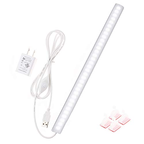 Under Cabinet Light, 12 Inch Plug in LED Closet Light with Memory Function, Cold White 6000K, Super Slim Dimmable Workbench,Under Counter Lights for Kitchen - color: Cold White, size: 12 Inch - with Plug