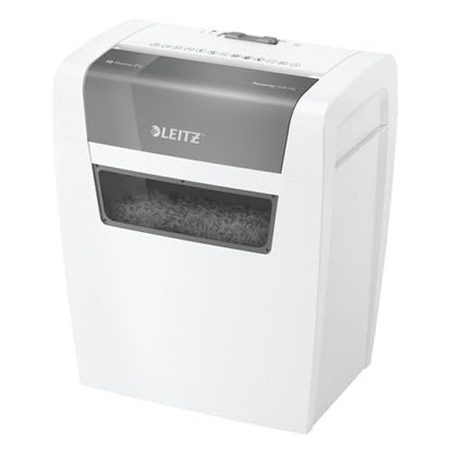 Leitz IQ Paper Shredder, Cross Cut, 6 Sheet, 4 Gallon Bin, P4 Security, Home Office (170001) - style: IQ Home (6 Sheets)