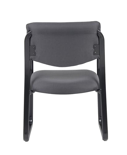 BOSS Office Products Fabric Guest Chair in Grey (B9521-GY) - color: Grey