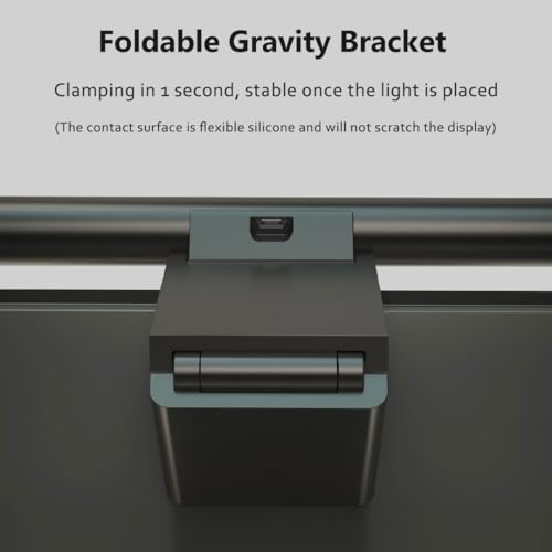 Monitor Light Bar, Touch E-Reading Monitor Light Lamp, No Screen Glare Stepless Dimming USB LED Hanging Light for Work and Office