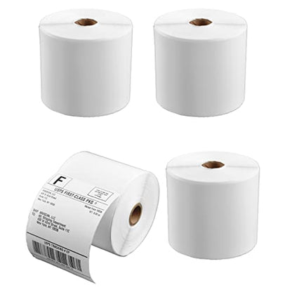 Arkscan 4x6 Thermal Shipping Labels - 4 Rolls, 450 Labels per Roll (1,800 Labels) for Zebra, Rollo & Arkscan Direct Thermal Label Printers - size: 4 x 6", 4 Rolls