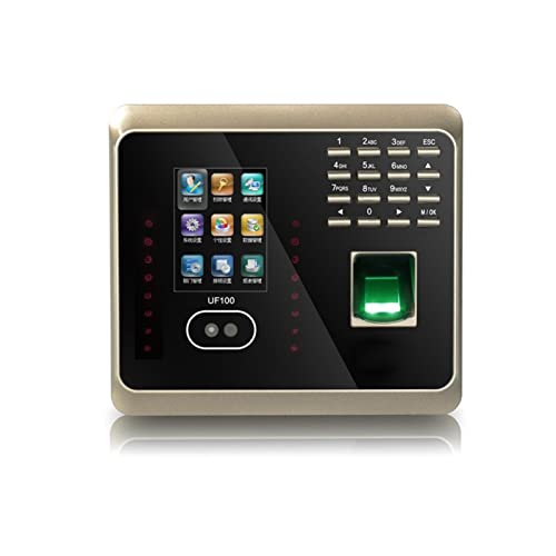 Time Clock, Time Clock UF100plus Face Fingerprint Attendance Machine WiFi Biometric Attendance Machine Time Card Machine for SMEs for Business, Office