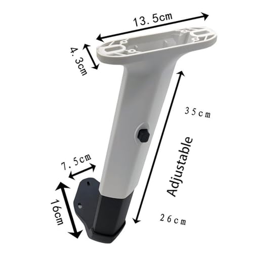 Menolana Height Adjustable Chair Armrest Pair Armrest Replacement,Durable,Liftable Gaming Work Chair Arms Set for Swivel Chair Working, White - color: White