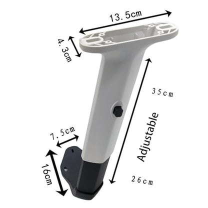 Menolana Height Adjustable Chair Armrest Pair Armrest Replacement,Durable,Liftable Gaming Work Chair Arms Set for Swivel Chair Working, White - color: White