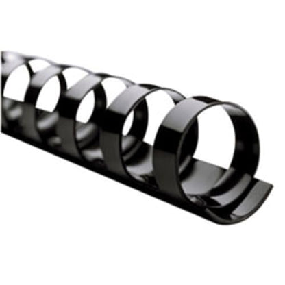 GBC Binding Spines/Spirals/Coils, 1/4" Diameter, 25 Sheet Capacity, CombBind, Black, 100 Pack (4000020) - size: 100 Pack, style: 1/4" Diameter/25 Sheet Capacity