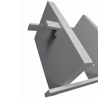 Modern 5 Tier Leaning Wall Ladder Bookshelf, Gray, 70 Inches | Storage Rack, Organizer - color: Grey