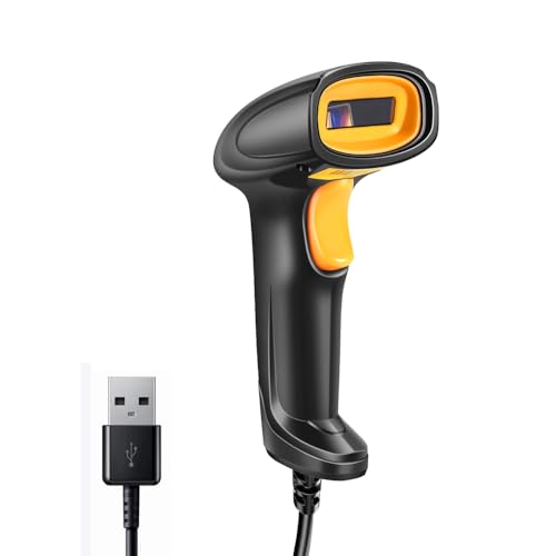 Handheld Wired QR Barcode Scanner 1D 2D Bar Code Reader USB Interface - style: USB