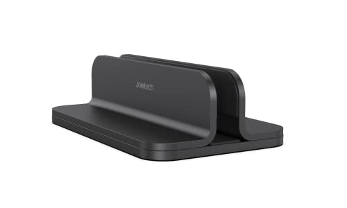 Aluminum Laptop Vertical Stand Organizer, Sturdy Laptop Computer Holder Desktop Stand Compatible with new Retina Apple MacBook Pro/Air/Neo, Mac mini & iPad Pro - Black - color: Black