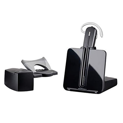 Plantronics - CS540 Wireless DECT Headset with Lifter (Poly) - Single Ear (Mono) Convertible (3 wearing styles) - Connects to Desk Phone - Noise Canceling Microphone - size: CS540 (Headset + HL10 Lifter), style: 2011 Version