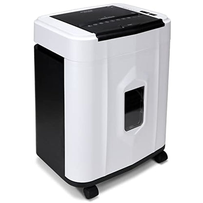 Aurora AU120MB 120-Sheet Auto Feed High Security Micro-Cut Paper Shredder / 30 Minutes (White/Black) - style: 120-Sheet AutoFeed MicroCut (White)