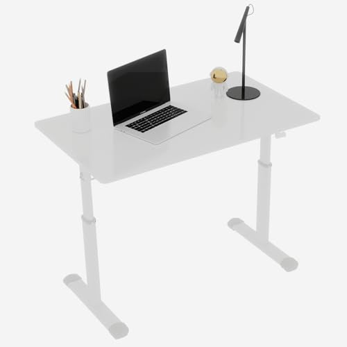 40×24 Inch Height Adjustable Standing Desk - color: White, size: 23.6 × 39.37