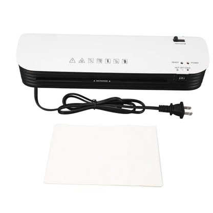 ViaGasaFamido A4 Hot Cold Laminator Machine 9 Inch Quick Warm Up with 50 Laminating Pouches and Paper Trimmer for Home Office School (US Plug 110‑120V)