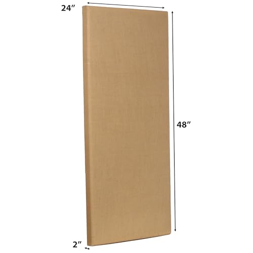 ATS Acoustics Sound Absorbing Acoustic Panel 24" x 48" x 2" Beveled Edge (Natural) - color: Natural
