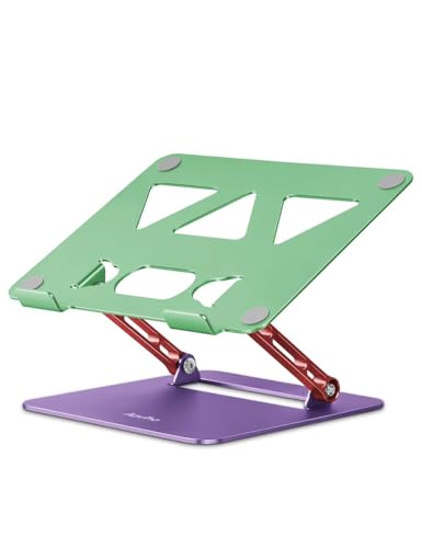 Aoviho Laptop Stand for Desk－Adjustable Laptop Stand Holder －Foldable Notebook Computer Stands for MacBook Air Pro HP Lenovo Dell Samsung Chromebook, 10-15.6 inch, Mixed Color - color: Mixed Color