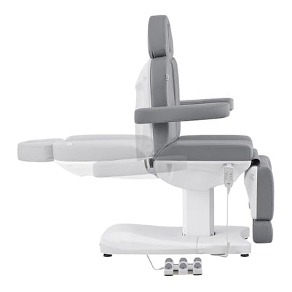 Dir Full Electrical Medical Aesthetic Chair Facial Beauty Bed Podiatry Doctors Office Chair with 3 Motors Ink - color: Grey