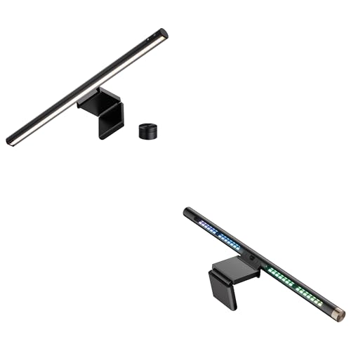 LYMAX Monitor Light Bar & RGB Monitor Light Bar, Eye-Care USB Computer Lamp Dimmable Screen Light Bar, Fit for All Monitor with Wireless Controller, Backlight, No Screen Glare for Home Office