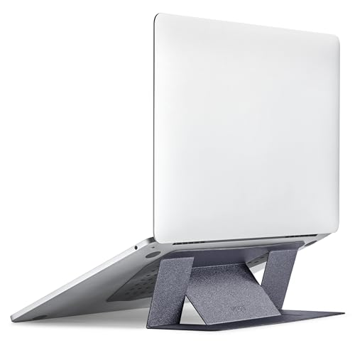 MOFT Invisible Laptop Stand, Stick-On Portable Laptop Riser for Mobile Work - color: Starry Grey, size: 11.6"-16" Laptops-adhesive