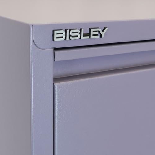 Bisley 2-Drawer Flush Front Vertical File Cabinet - Lilac - color: Lilac, size: 2 Drawer