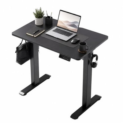 Claiks Electric Standing Desk, 32x19 Inch, Height Adjustable, Dark Black - color: Dark Black, size: 32 Inch