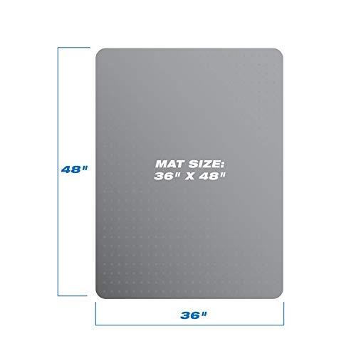 Office Desk Chair Mat - PVC Floor Protection for Hard Wood, Clear Premium Quality, Thick and Sturdy, Transparent (90x120x0.2cm) - size: 90x120x0.2cm