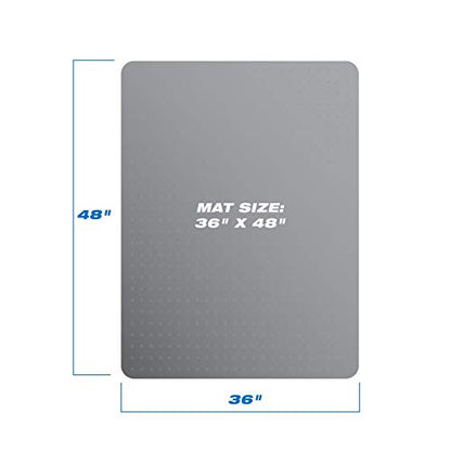 Office Desk Chair Mat - PVC Floor Protection for Hard Wood, Clear Premium Quality, Thick and Sturdy, Transparent (90x120x0.2cm) - size: 90x120x0.2cm