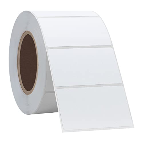 Hybsk 2.25x1.25 inch Direct Thermal Labels for Barcodes, Address, Compatible with Rollo Label Printer & Zebra Desktop Printers (2.25"x1.25",2 Rolls White) - color: 2 Rolls White, size: 2.25"x1.25"